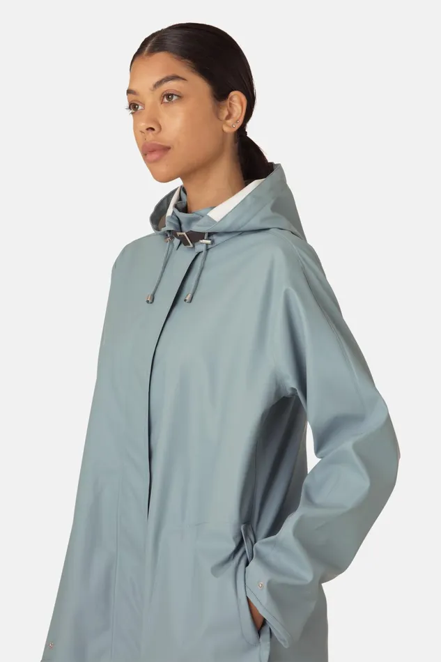 Women Ilse Jacobsen Raincoats Raincoat 8211 Blue Cloud Women Ilse Jacobsen Raincoats Raincoat 8211 Blue Cloud