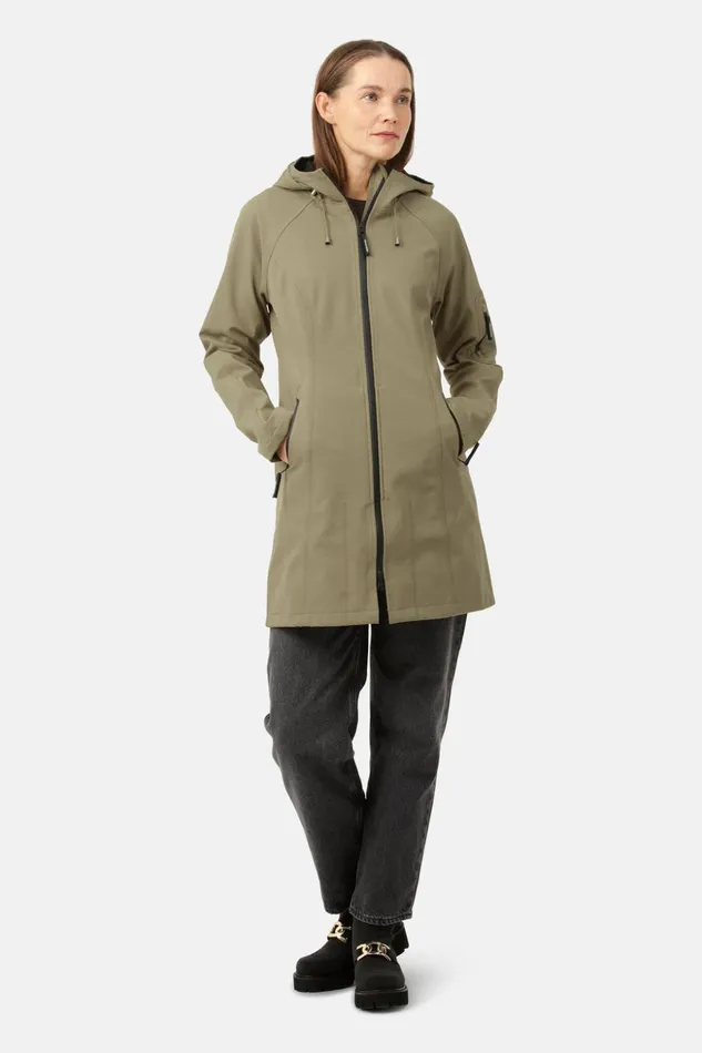 Women Ilse Jacobsen Raincoats Raincoat 8211 Covert Green