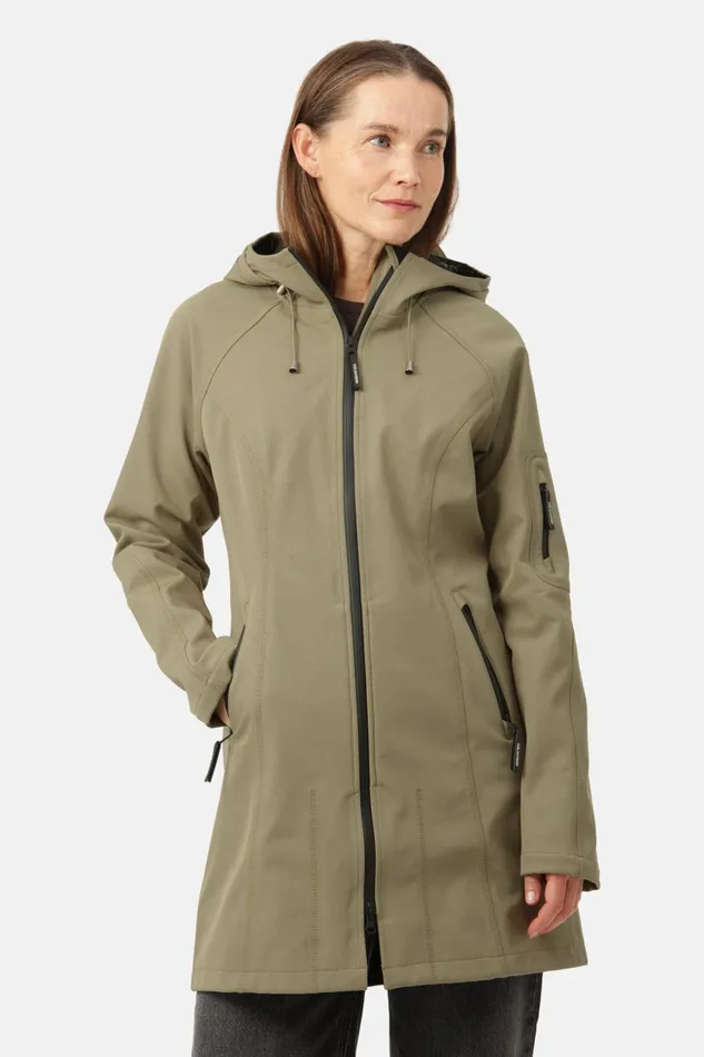 Women Ilse Jacobsen Raincoats Raincoat 8211 Covert Green