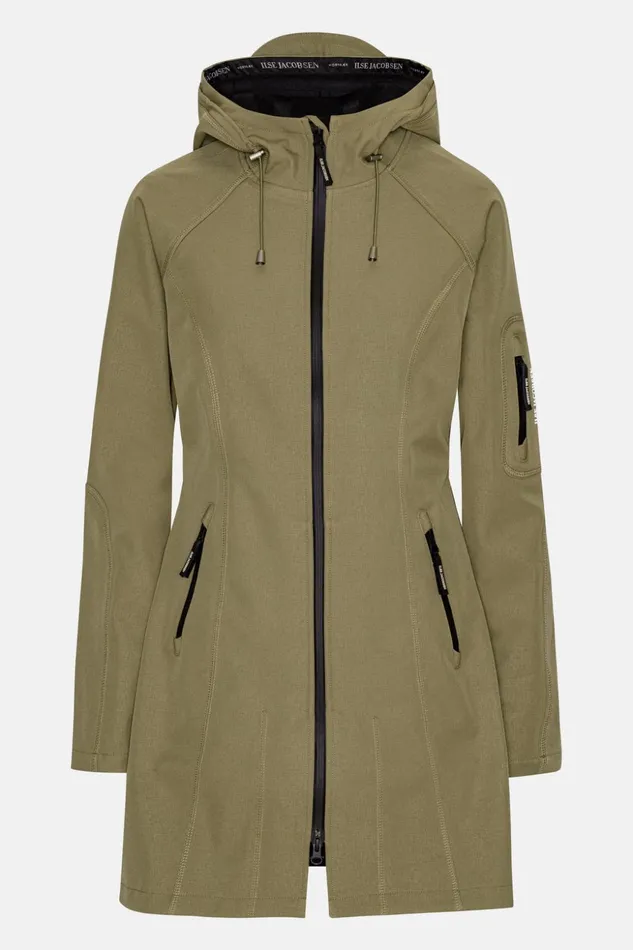 Women Ilse Jacobsen Raincoats Raincoat 8211 Covert Green