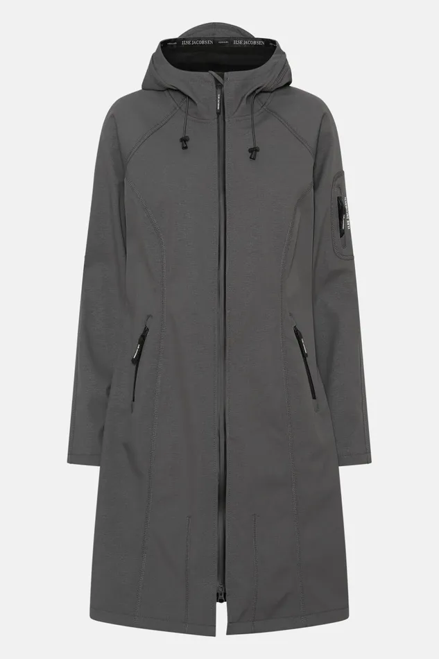 Women Ilse Jacobsen Raincoats Raincoat 8211 Dark Shadow