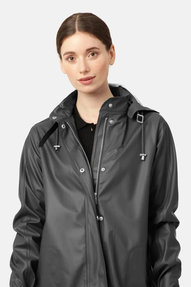 Women Ilse Jacobsen Raincoats Raincoat 8211 Dark Shadow