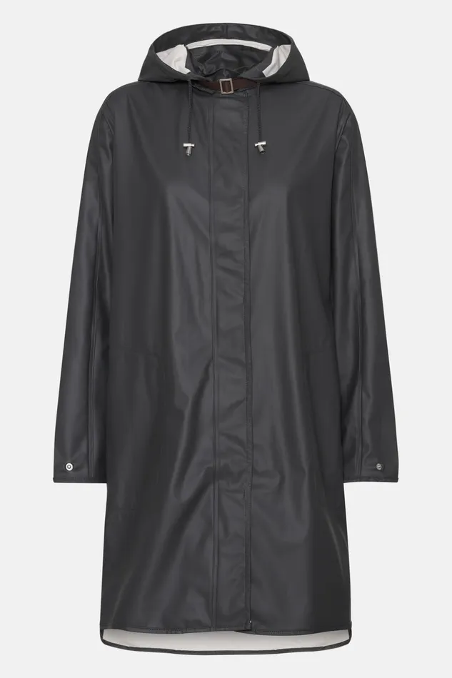 Women Ilse Jacobsen Raincoats Raincoat 8211 Dark Shadow