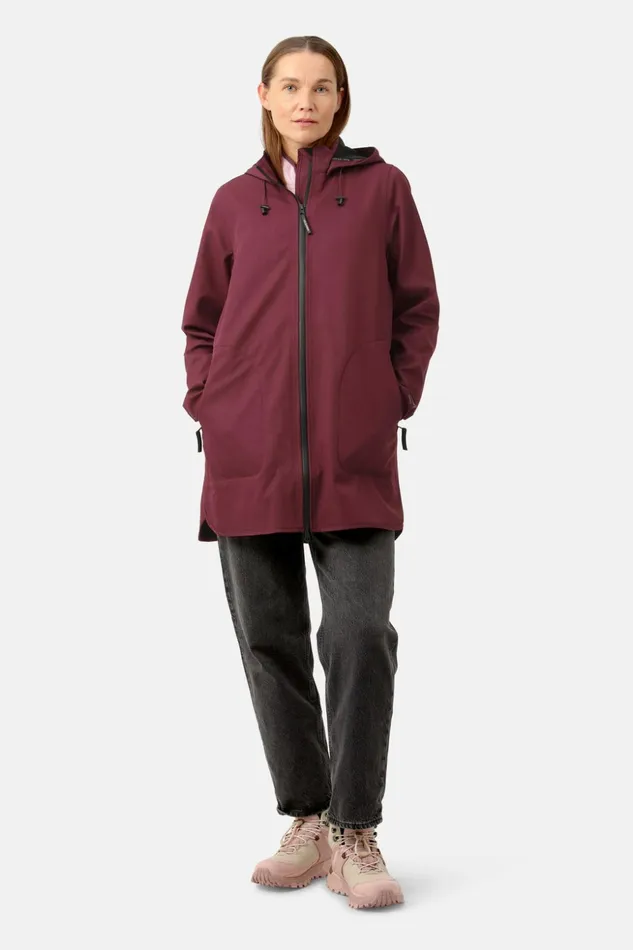 Women Ilse Jacobsen Raincoats Raincoat 8211 Maroon Banner
