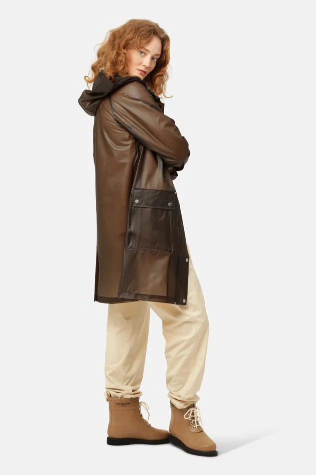Women Ilse Jacobsen Raincoats Raincoat 8211 Otter Women Ilse Jacobsen Raincoats Raincoat 8211 Otter