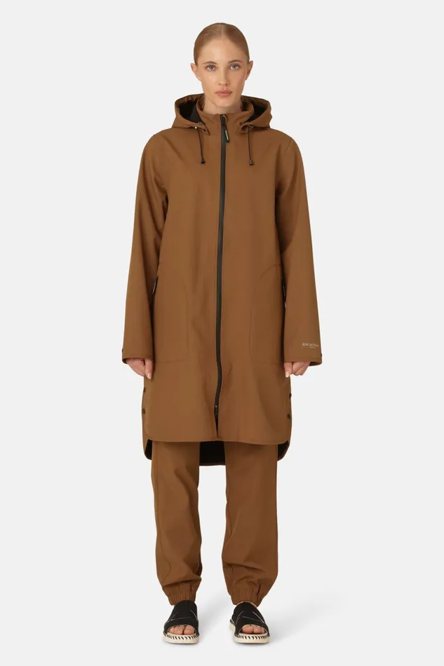 Women Ilse Jacobsen Raincoats Raincoat 8211 Walnut