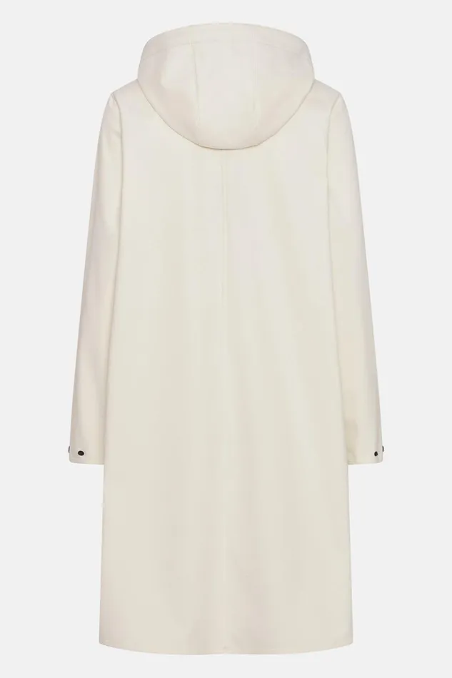 Women Ilse Jacobsen Raincoats Raincoat 8211 White Sugar