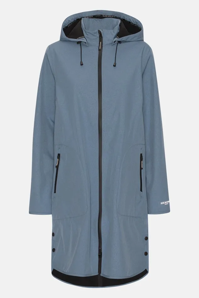 Women Ilse Jacobsen Raincoats Raincoat 8211 Winter Ocean