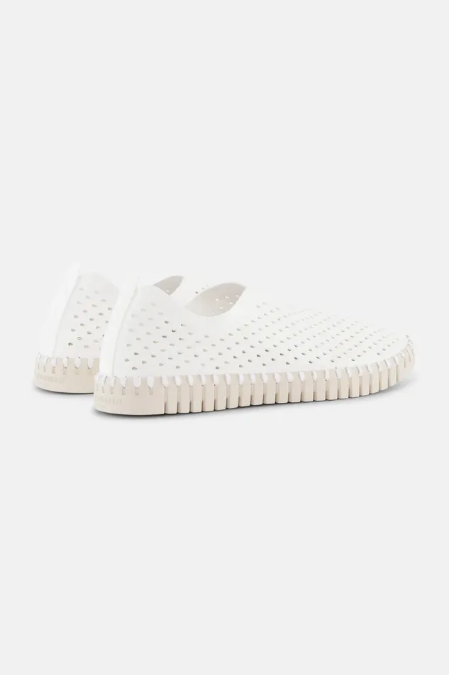 Women Ilse Jacobsen Tulip Flats Tulip SlipIn 8211 White Women Ilse Jacobsen Tulip Flats Tulip SlipIn 8211 White