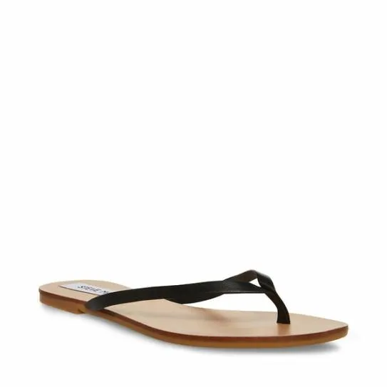 Women IMAGE BLACK LEATHER Black Leather Steve Madden Sandals Women IMAGE BLACK LEATHER Black Leather Steve Madden Sandals