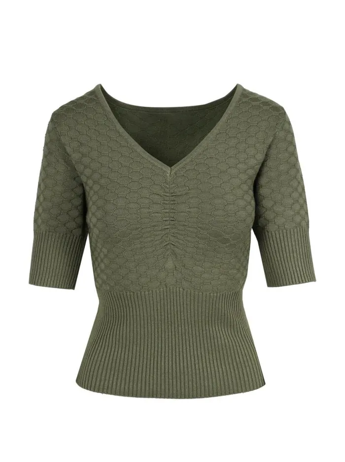 Women Imani Top In Bronze Green Jessica Simpson Tops and Tees
