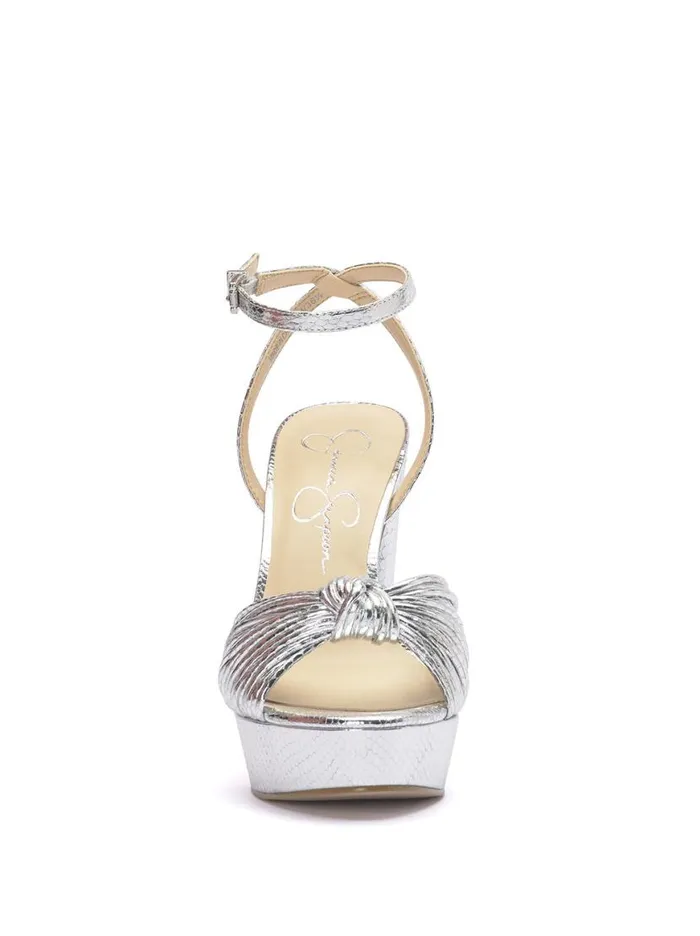 Women Immie Platform Sandal In Silver Snake Jessica Simpson Platforms