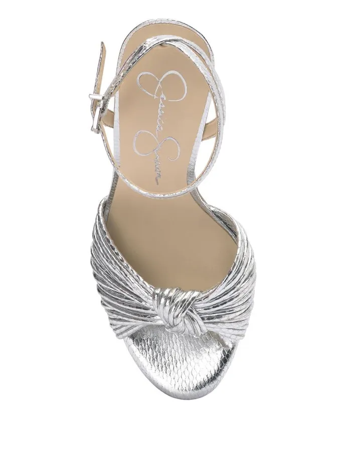 Women Immie Platform Sandal In Silver Snake Jessica Simpson Platforms