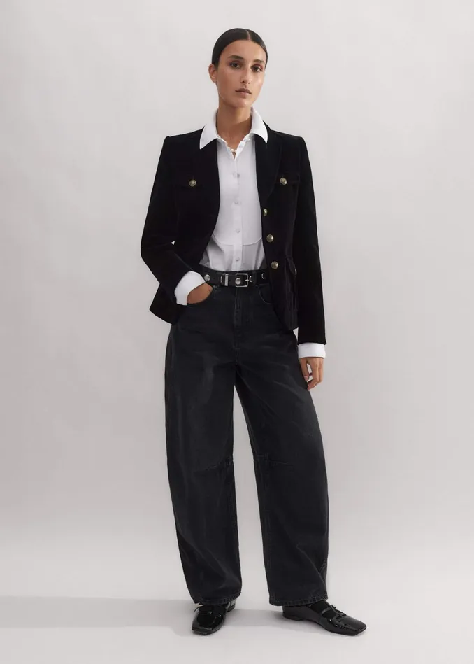 Women Impossibly Soft Forever Tux Shirt White MEEM