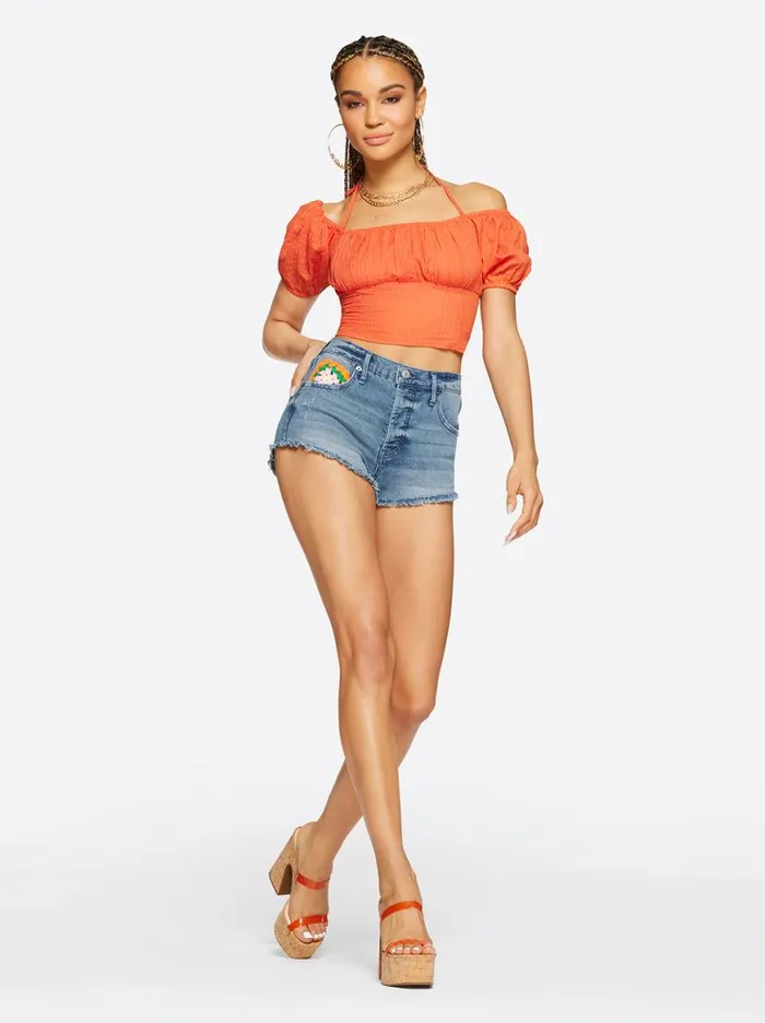 Women Infinite High Waist Short In Run With Wolves Jessica Simpson Bottoms
