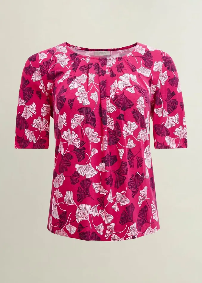 Women Jacqueline Printed Top Pink Multi Hobbs Tops