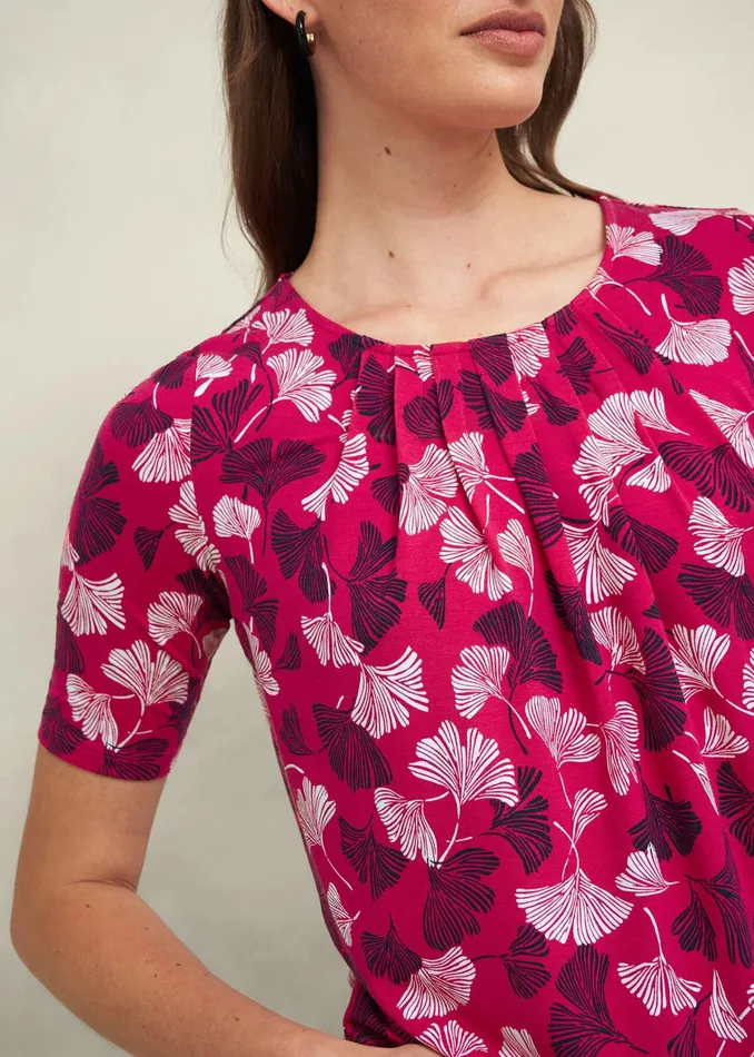 Women Jacqueline Printed Top Pink Multi Hobbs Tops