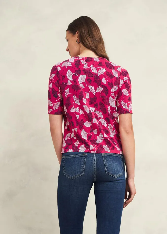 Women Jacqueline Printed Top Pink Multi Hobbs Tops