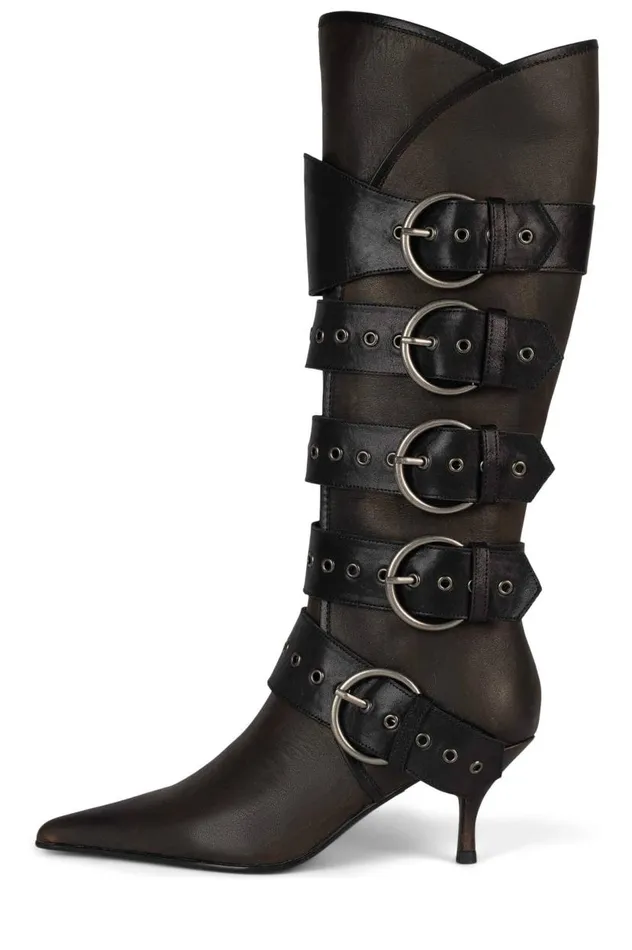 Women Jeffrey Campbell Knee High Seatbelt