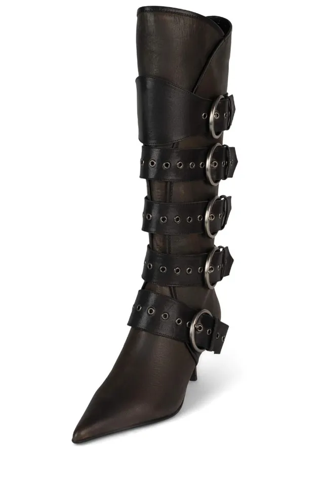 Women Jeffrey Campbell Knee High Seatbelt