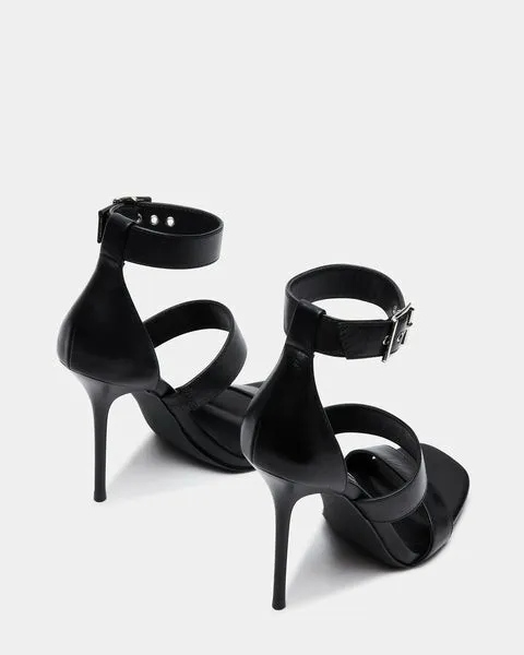 Women JELENA BLACK LEATHER Black Leather Steve Madden Heels Women JELENA BLACK LEATHER Black Leather Steve Madden Heels