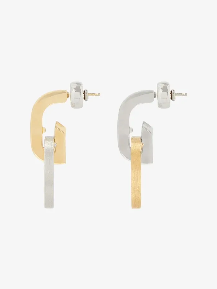 Women Jewelry Givenchy G Link Asymmetrical Earrings Goldensilvery Women Jewelry Givenchy G Link Asymmetrical Earrings Goldensilvery