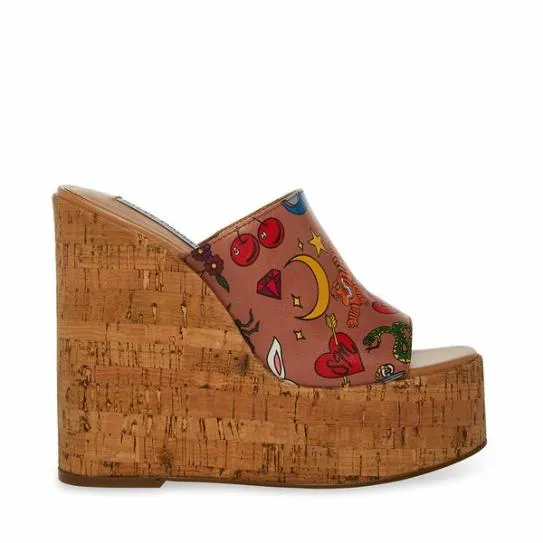 Women JOANNE TAN MULTI Tan Multi Steve Madden Sandals