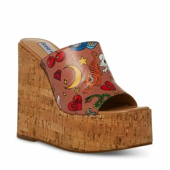 Women JOANNE TAN MULTI Tan Multi Steve Madden Sandals Women JOANNE TAN MULTI Tan Multi Steve Madden Sandals