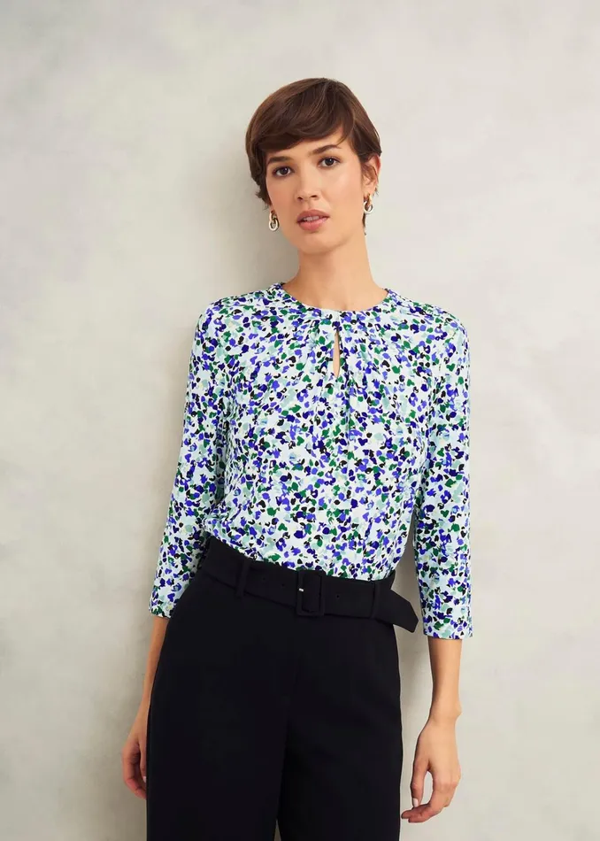 Women Julia Printed Top Floral Multi Hobbs Tops