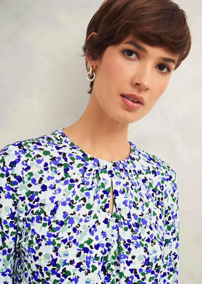 Women Julia Printed Top Floral Multi Hobbs Tops