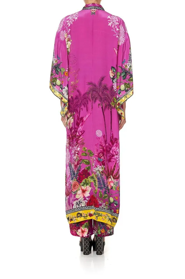 Women Kaftans and Coverups Camilla Kimono Coat Jungle Language