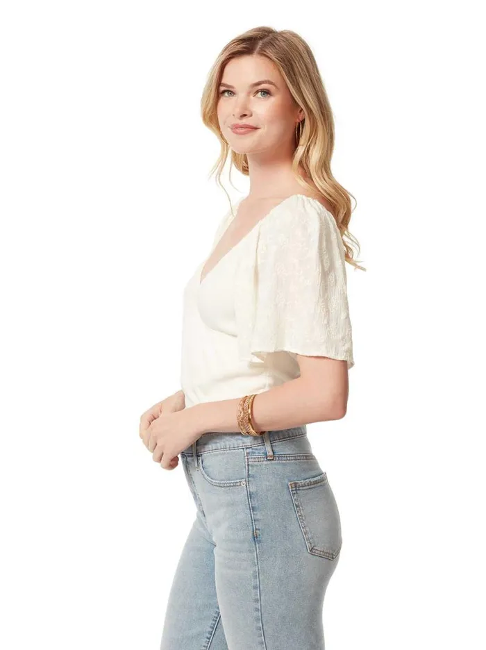 Women Kerrigan Crop Top In Gardenia Jessica Simpson Tops and Tees