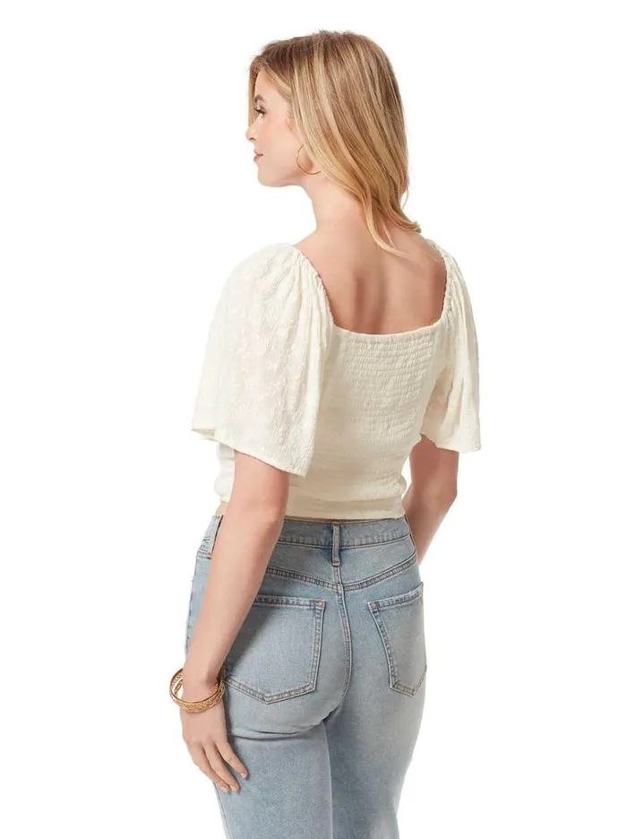 Women Kerrigan Crop Top In Gardenia Jessica Simpson Tops and Tees