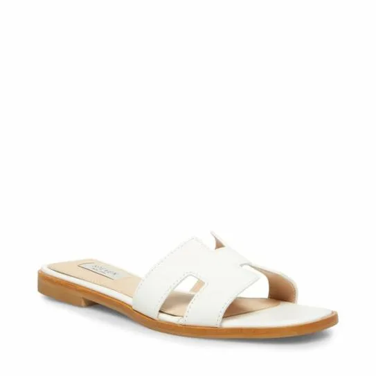 WomenKids039 HADYN WHITE LEATHER White Leather Steve Madden Sandals