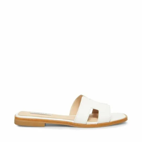 WomenKids039 HADYN WHITE LEATHER White Leather Steve Madden Sandals WomenKids039 HADYN WHITE LEATHER White Leather Steve Madden Sandals