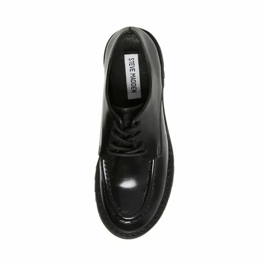 WomenKids039 LUISA BLACK LEATHER Black Leather Steve Madden Loafers and Flats WomenKids039 LUISA BLACK LEATHER Black Leather Steve Madden Loafers and Flats