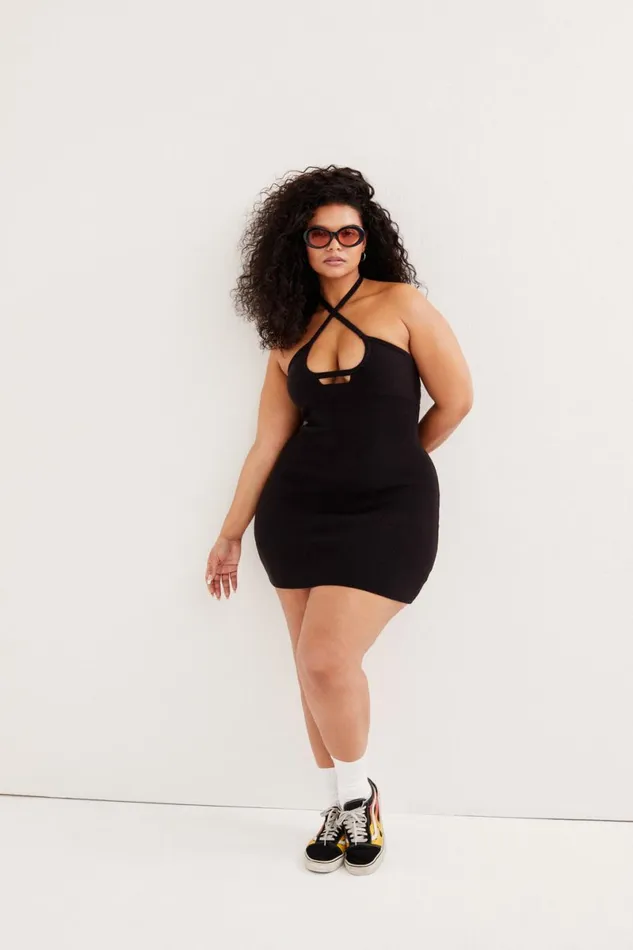 Women Knitwear For Love and Lemons Mona Mini Dress Black Women Knitwear For Love and Lemons Mona Mini Dress Black