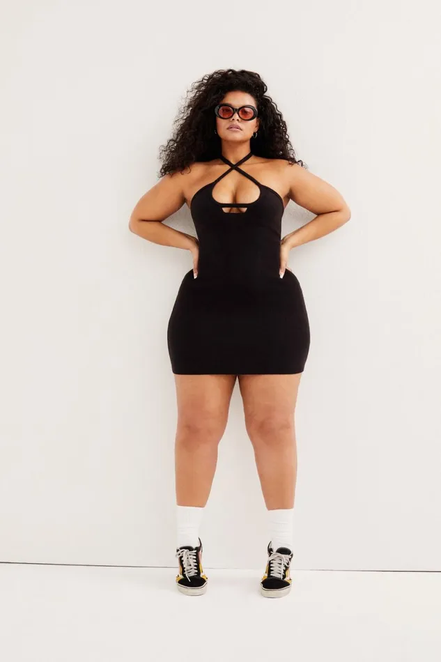 Women Knitwear For Love and Lemons Mona Mini Dress Black Women Knitwear For Love and Lemons Mona Mini Dress Black