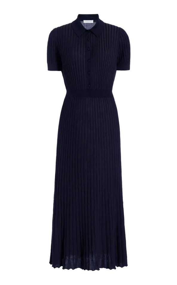 Women Knitwear Gabriela Hearst Amor Knit Dress In Dark Navy Cashmere Silk