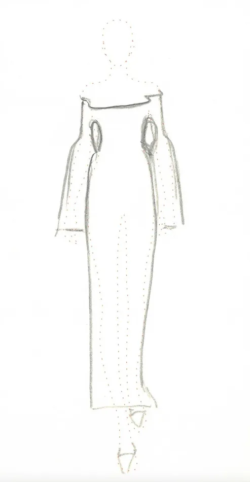 Women Knitwear Gabriela Hearst Palanco Knit Dress In Sapphire Merino Wool Cashmere