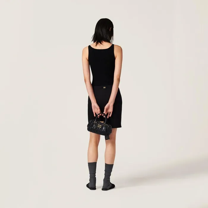 Women Knitwear Miu Miu Knit Tank Top Black