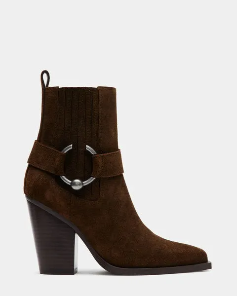 Women LAKELYNN BROWN SUEDE Brown Suede Steve Madden Boots and Booties