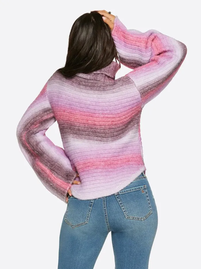 Women Lana Bell Sleeve Sweater In Striking Purple Jessica Simpson Tops and Tees