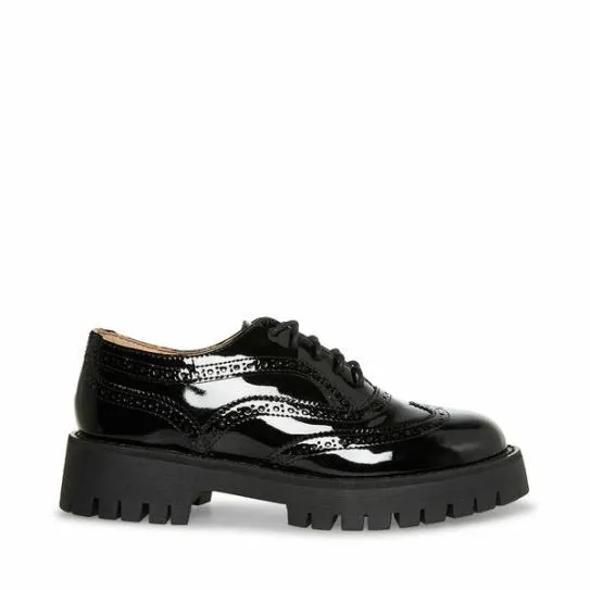 Women LANCE BLACK PATENT Black Patent Steve Madden Loafers and Flats