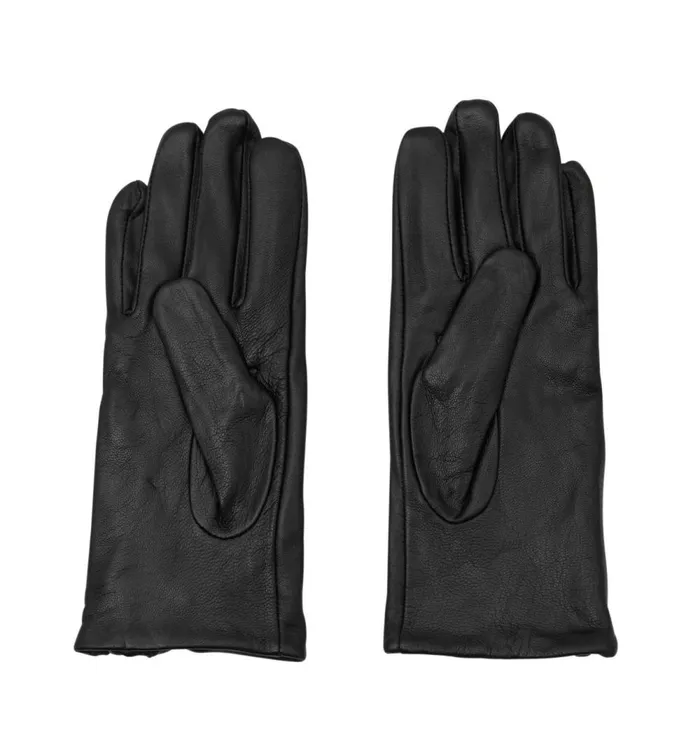 Women Leather Gloves 8211 Black Promod Hats And Gloves Women Leather Gloves 8211 Black Promod Hats And Gloves