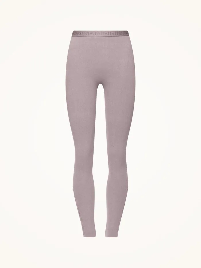 Women Leggings and Bikers Wolford Grid Net Leggings Mauve