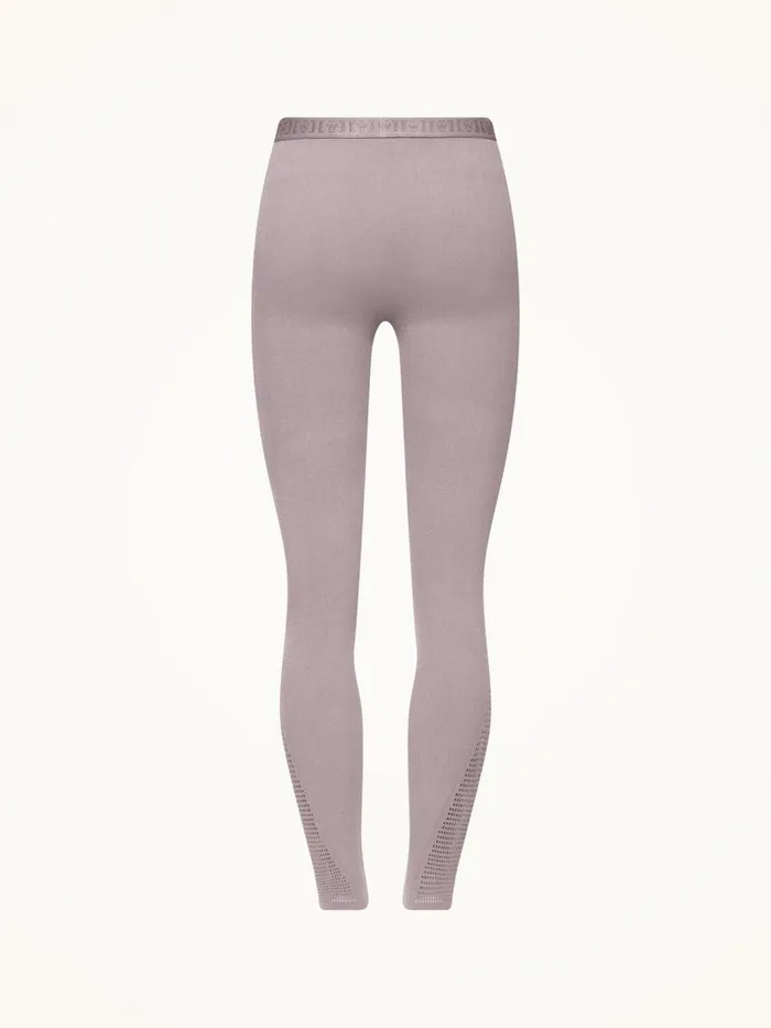 Women Leggings and Bikers Wolford Grid Net Leggings Mauve