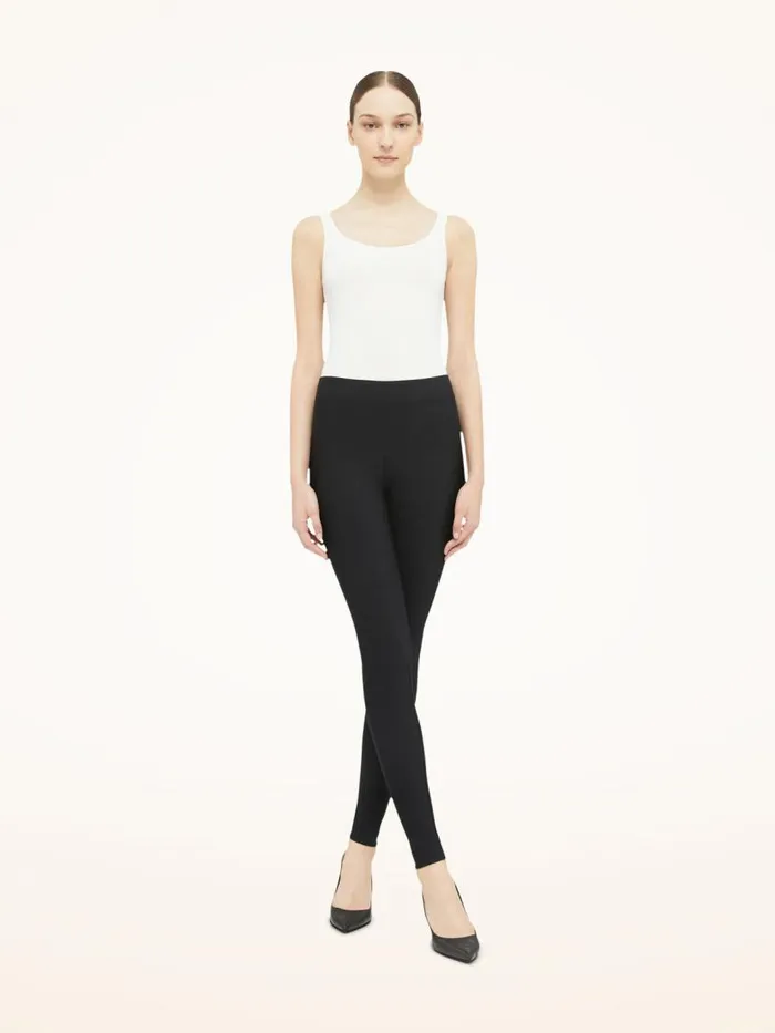 Women Leggings and Bikers Wolford Scuba Leggings Black