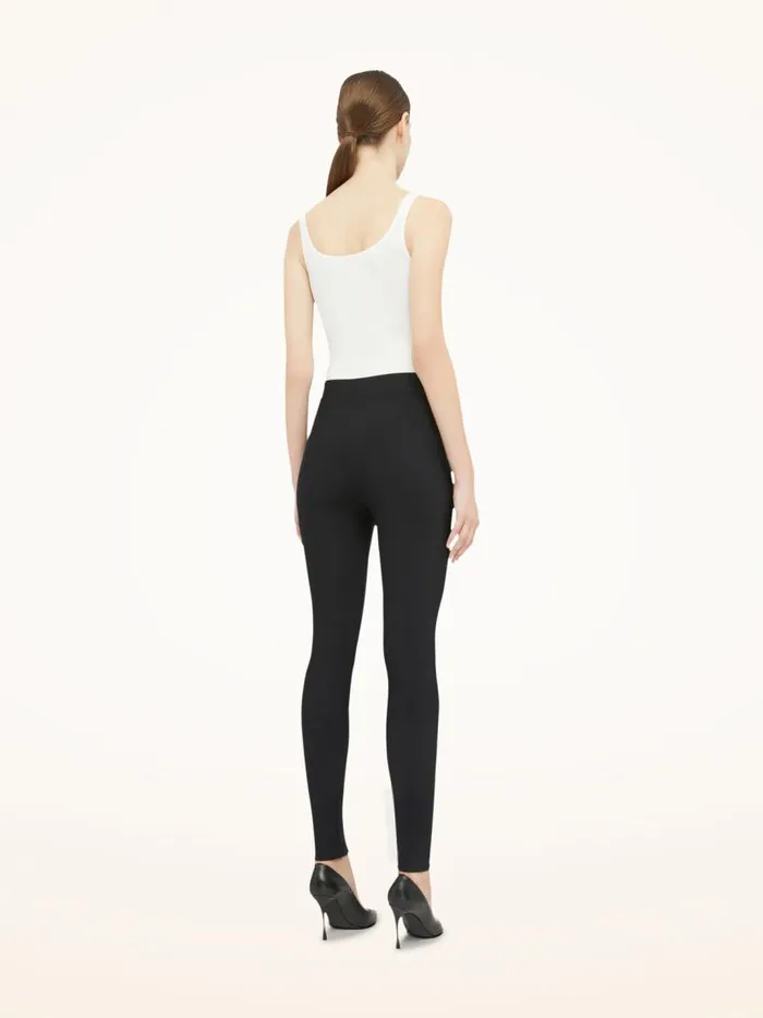 Women Leggings and Bikers Wolford Scuba Leggings Black