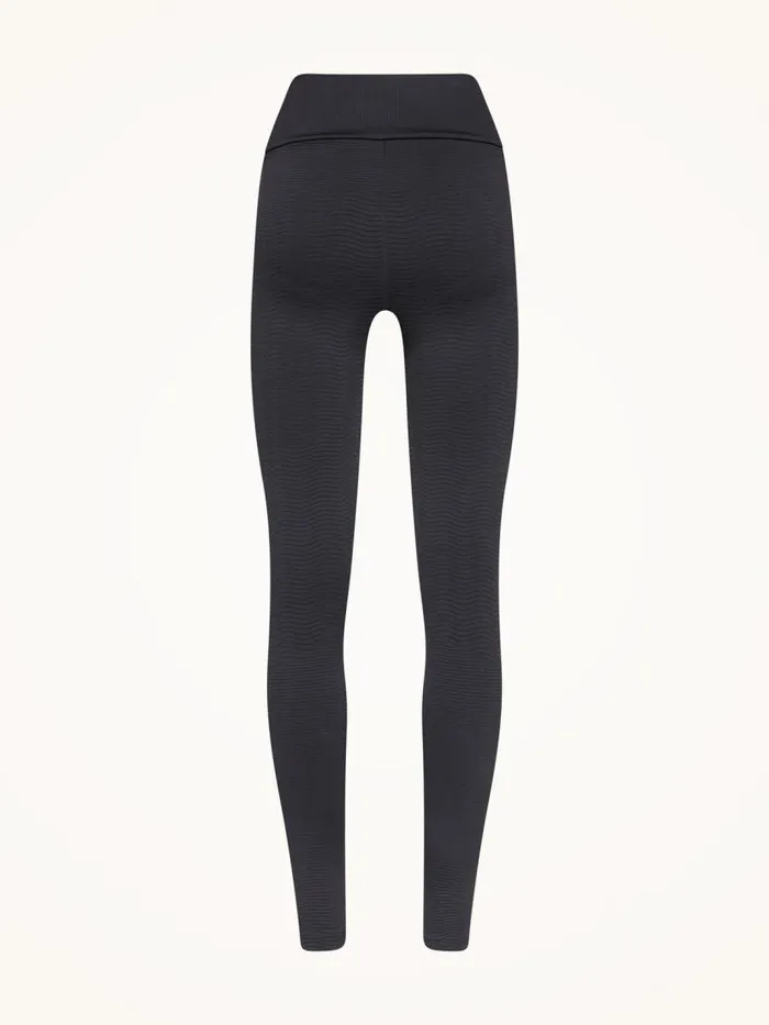 Women Leggings and Bikers Wolford The WOW Wellness Leggings Black Logo